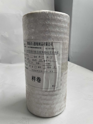 알루미늄 입히는 Art Pape를 가진 80g 백색 글라신지 강선 타이어 상표 60GSM